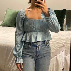 ⚜️ Vici Dolls idea ditto baby blue blouse size small